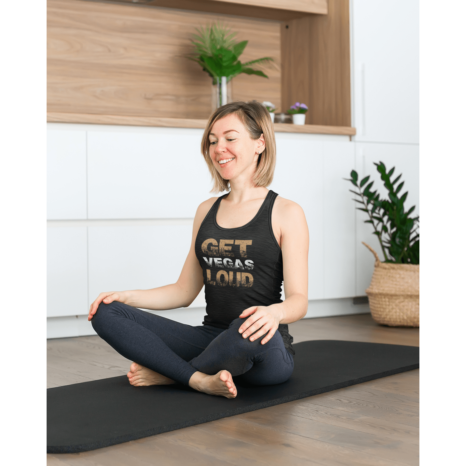 Tank Top "Get Vegas Loud" Women's Ideal Racerback Tank Top