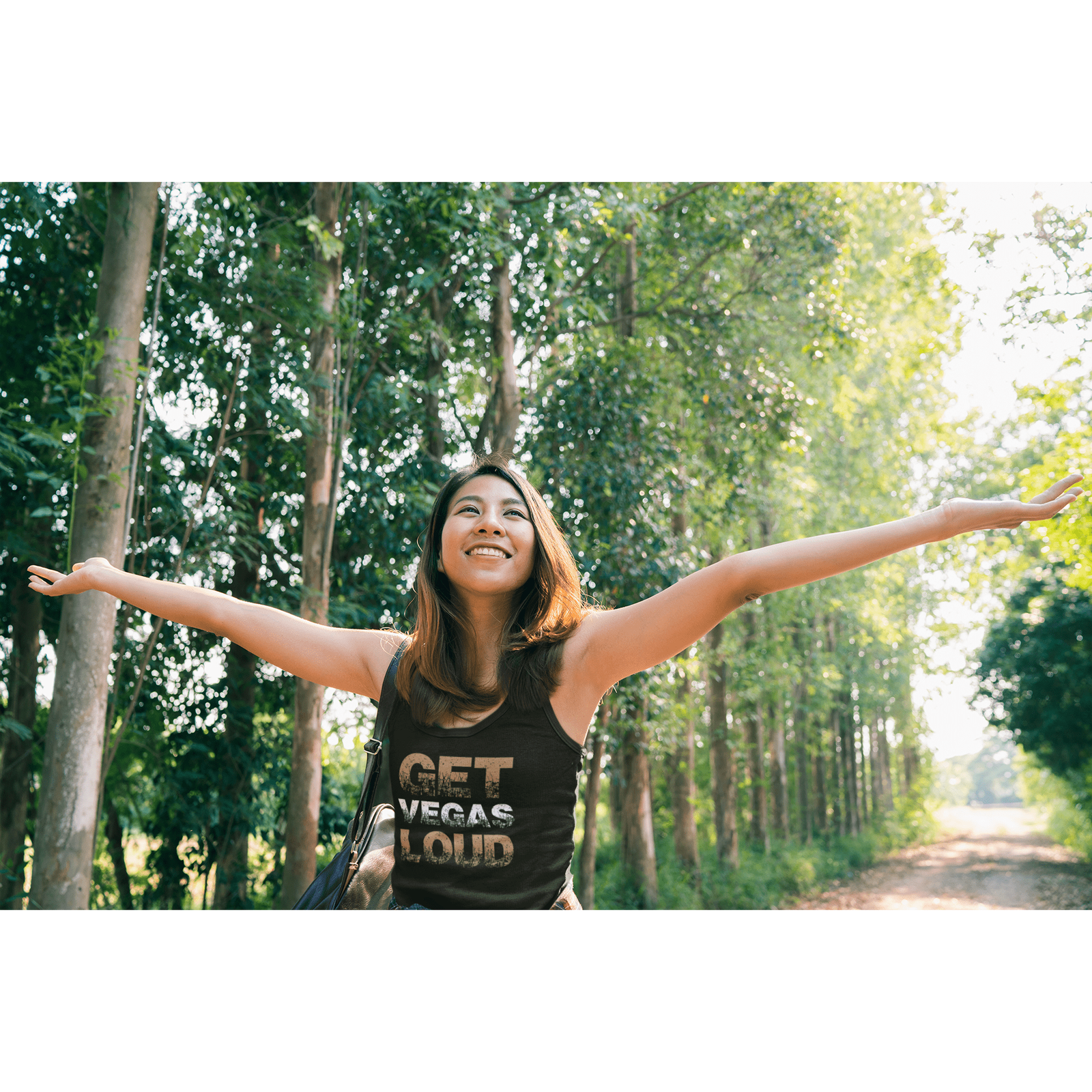 Tank Top "Get Vegas Loud" Women's Tri-Blend Racerback Tank Top