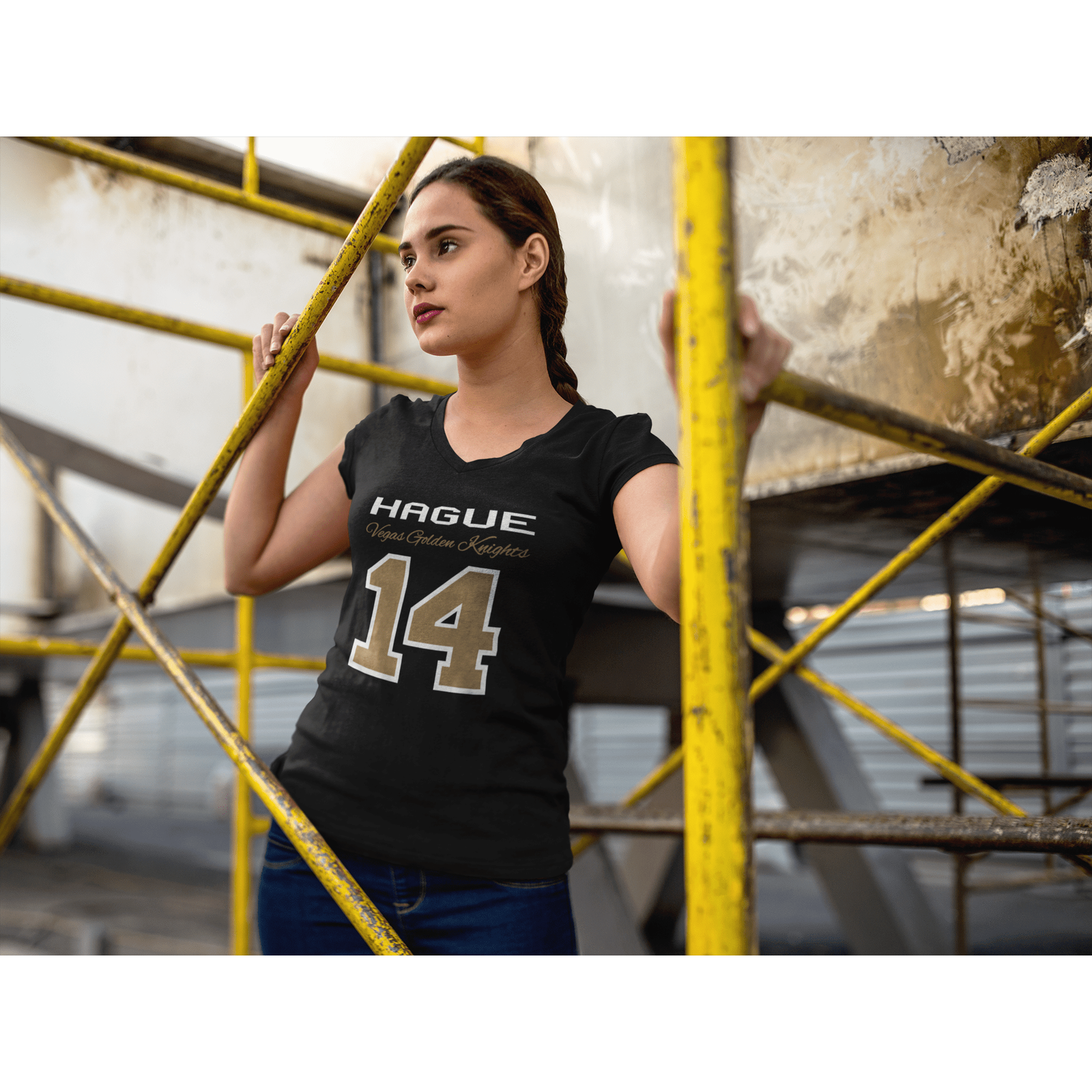 V-neck Hague 14 Vegas Golden Knights Unisex V-Neck Tee