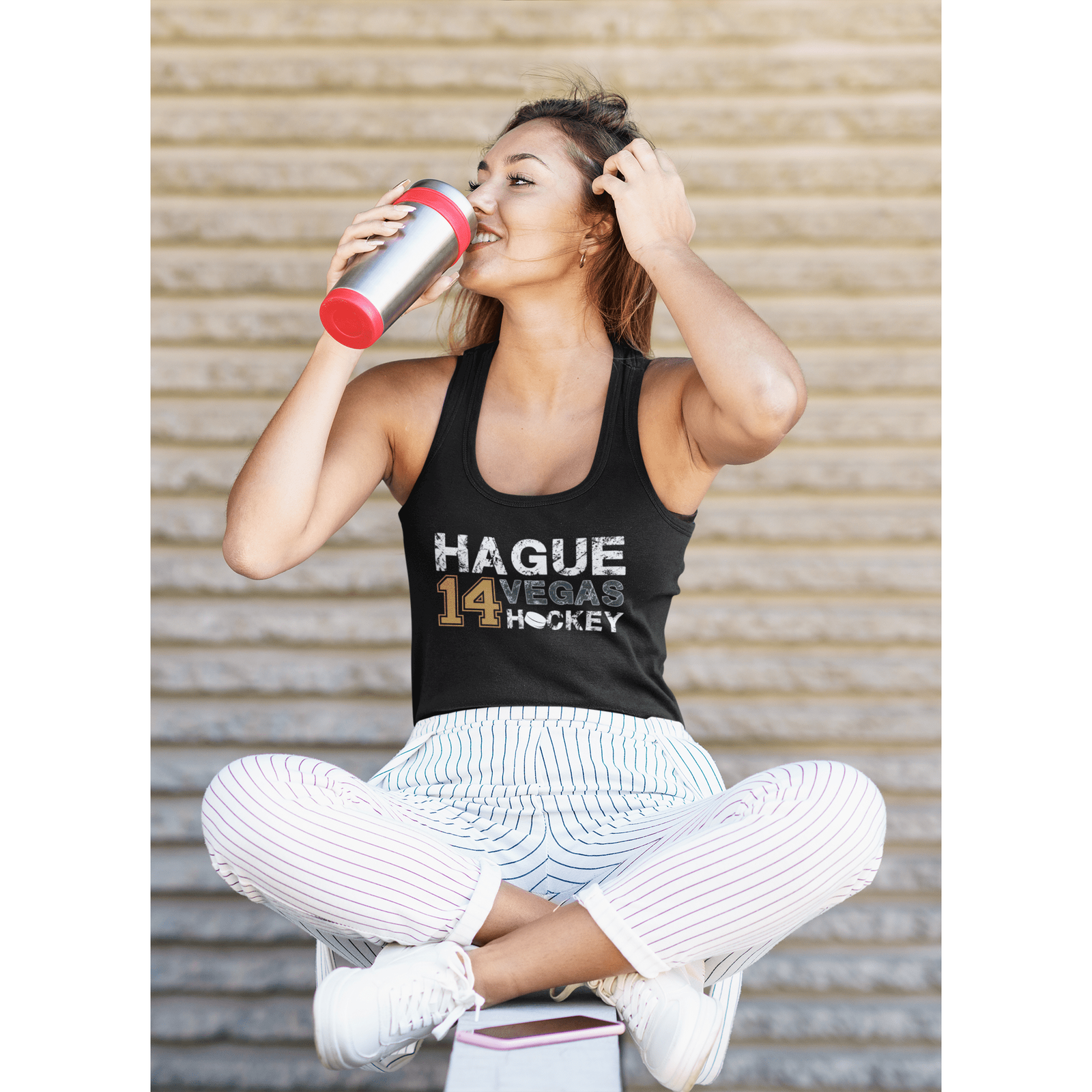 Tank Top Hague 14 Vegas Hockey Women's Ideal Racerback Tank Top