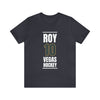 T-Shirt Roy 10 Vegas Hockey Steel Gray Vertical Design Unisex T-Shirt