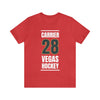 T-Shirt Carrier 28 Vegas Hockey Steel Gray Vertical Design Unisex T-Shirt