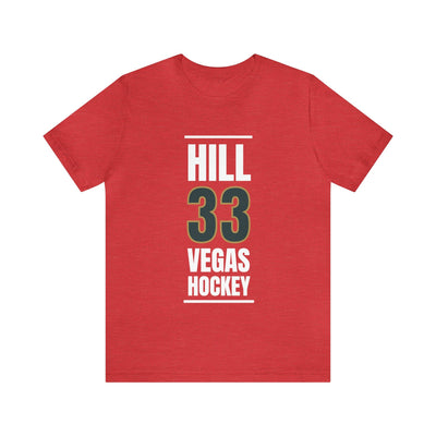T-Shirt Hill 33 Vegas Hockey Steel Gray Vertical Design Unisex T-Shirt