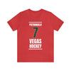 T-Shirt Pietrangelo 7 Vegas Hockey Steel Gray Vertical Design Unisex T-Shirt