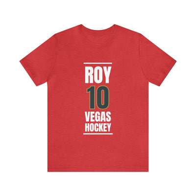 T-Shirt Roy 10 Vegas Hockey Steel Gray Vertical Design Unisex T-Shirt