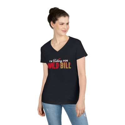 V-neck "I'm Falling For Wild Bill" William Karlsson Ladies' V-Neck T-Shirt