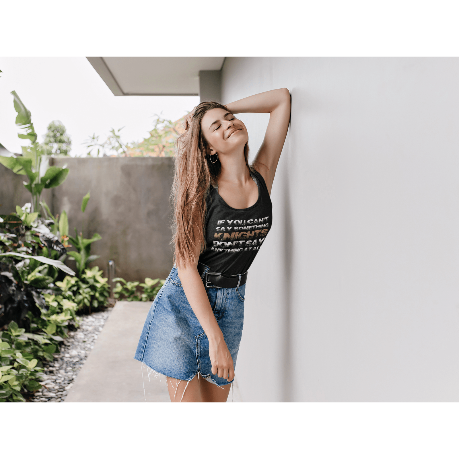 Tank Top "If You Can't Say Something Knights" Women's Ideal Racerback Tank Top