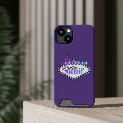 Phone Case Ladies Of The Knight Gradient Colors Phone Case With Card Holder, Purple