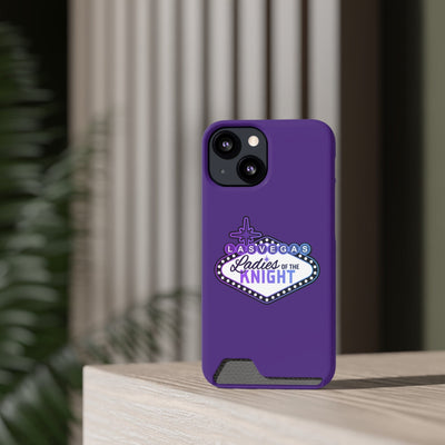 Phone Case Ladies Of The Knight Gradient Colors Phone Case With Card Holder, Purple