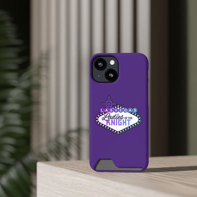 Phone Case Ladies Of The Knight Gradient Colors Phone Case With Card Holder, Purple