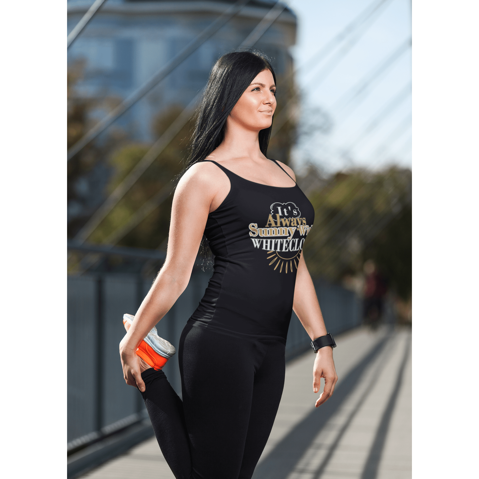 Tank Top "It's Always Sunny With Whitecloud" Unisex Jersey Tank Top