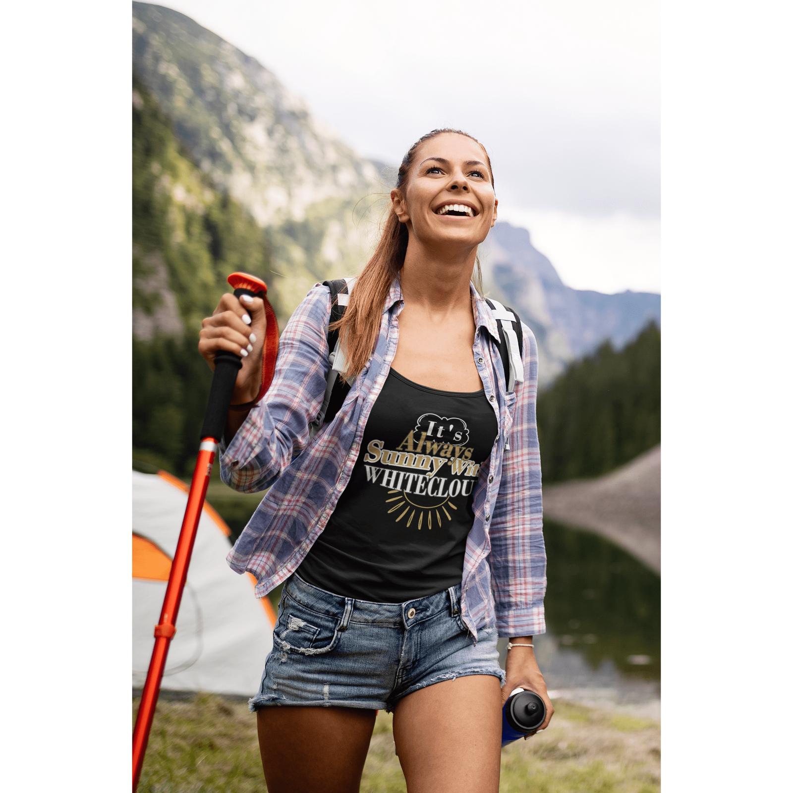Tank Top "It's Always Sunny With Whitecloud" Women's Ideal Racerback Tank Top