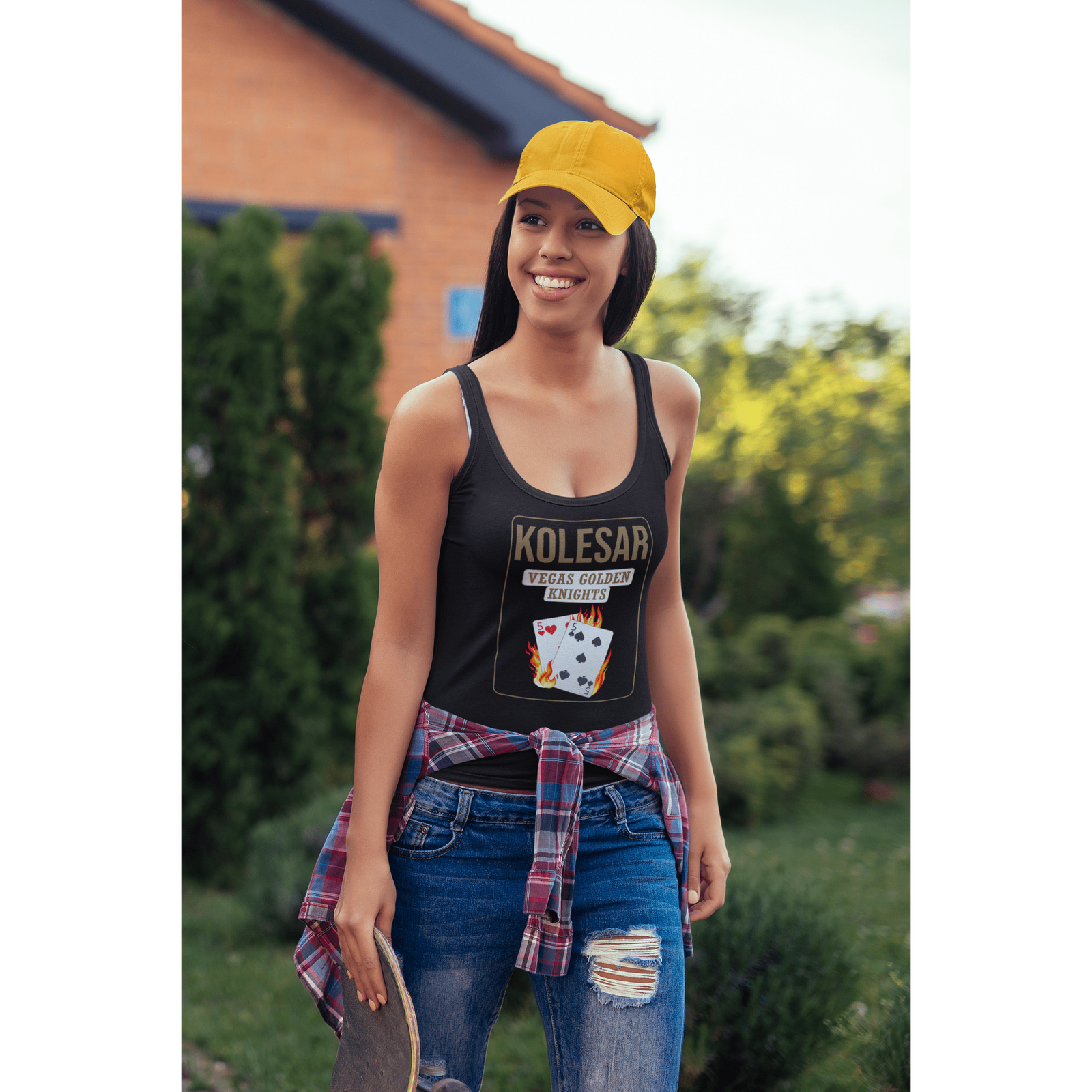 Tank Top Kolesar 55 Poker Cards Women's Ideal Racerback Tank Top