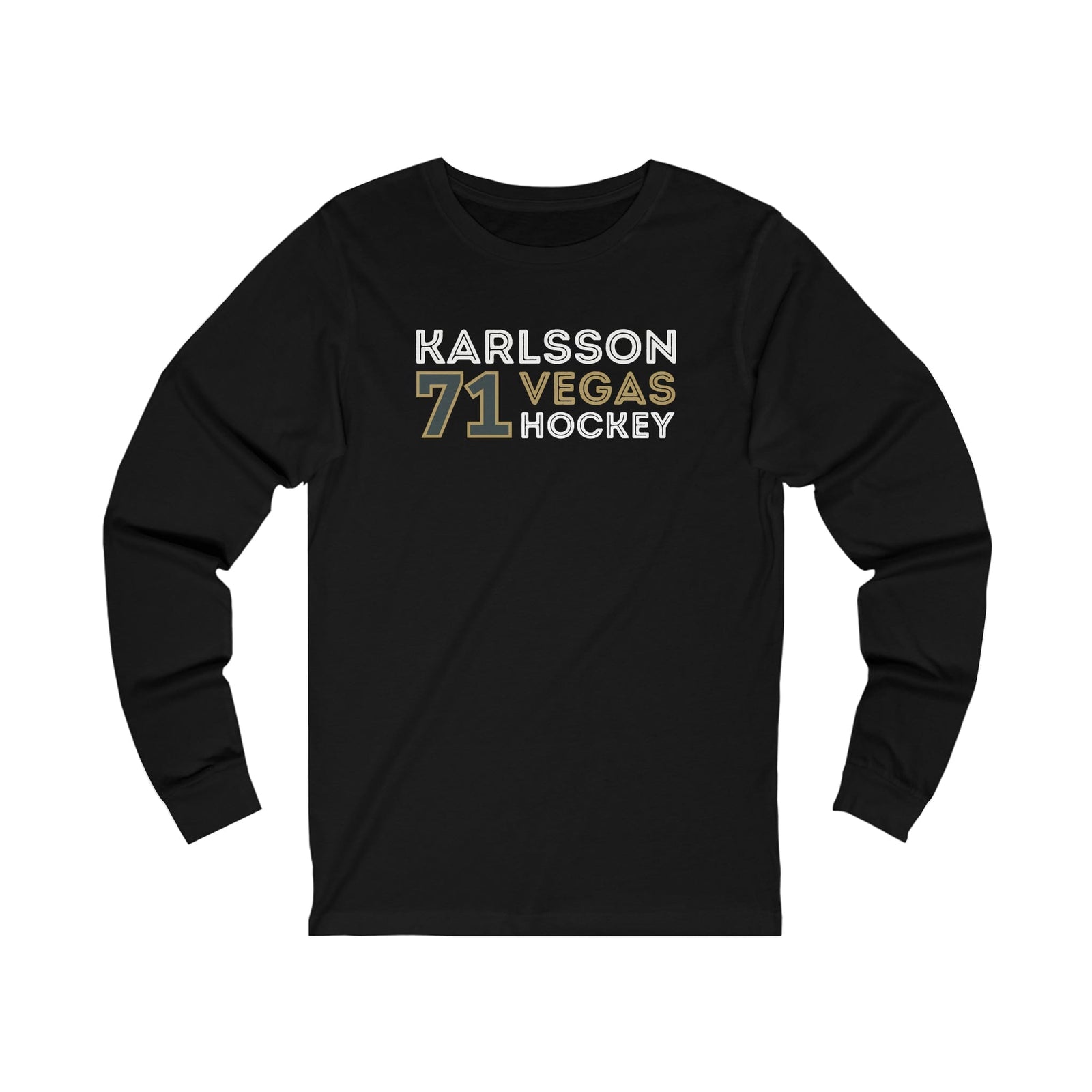 Long-sleeve William Karlsson Shirt 71 Vegas Hockey Grafitti Wall Design Unisex Jersey Long Sleeve