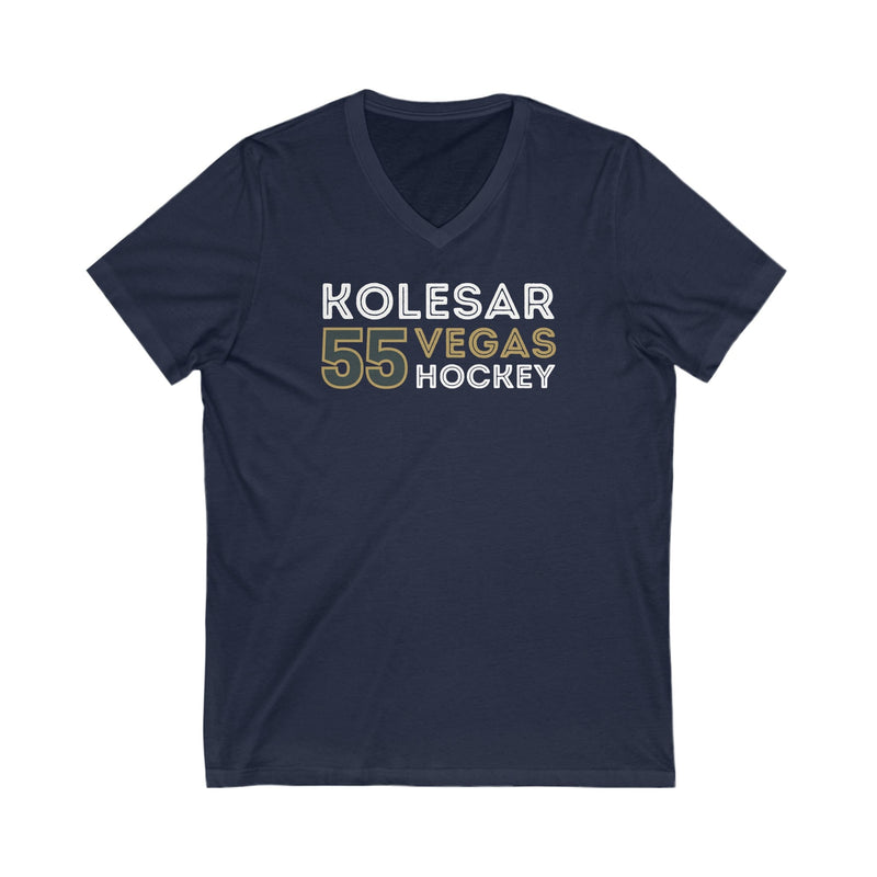 V-neck Kolesar 55 Vegas Hockey Grafitti Wall Design Unisex V-Neck Tee