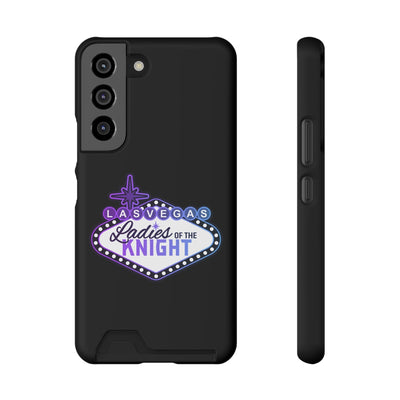 Phone Case Ladies Of The Knight Gradient Colors Phone Case With Card Holder, Black