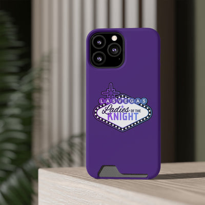 Phone Case Ladies Of The Knight Gradient Colors Phone Case With Card Holder, Purple