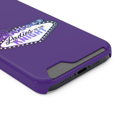 Phone Case Ladies Of The Knight Gradient Colors Phone Case With Card Holder, Purple