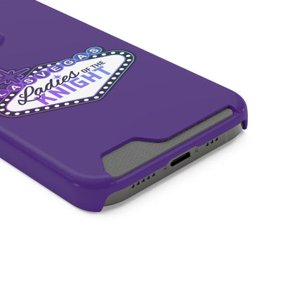 Phone Case Ladies Of The Knight Gradient Colors Phone Case With Card Holder, Purple