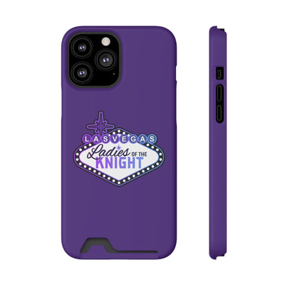 Phone Case Ladies Of The Knight Gradient Colors Phone Case With Card Holder, Purple