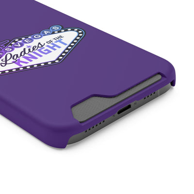 Phone Case Ladies Of The Knight Gradient Colors Phone Case With Card Holder, Purple