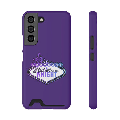 Phone Case Ladies Of The Knight Gradient Colors Phone Case With Card Holder, Purple