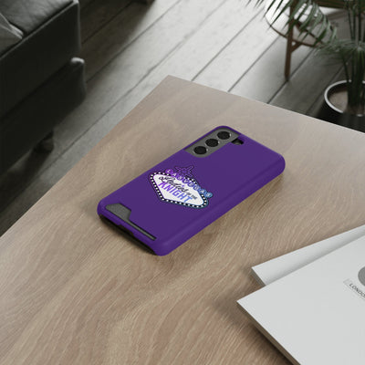 Phone Case Ladies Of The Knight Gradient Colors Phone Case With Card Holder, Purple