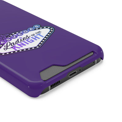 Phone Case Ladies Of The Knight Gradient Colors Phone Case With Card Holder, Purple