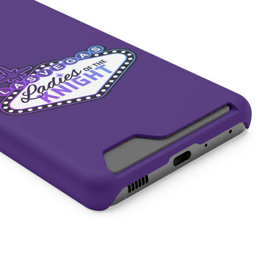 Phone Case Ladies Of The Knight Gradient Colors Phone Case With Card Holder, Purple