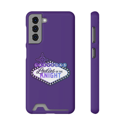 Phone Case Ladies Of The Knight Gradient Colors Phone Case With Card Holder, Purple