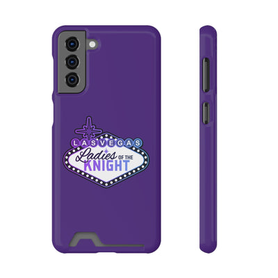 Phone Case Ladies Of The Knight Gradient Colors Phone Case With Card Holder, Purple