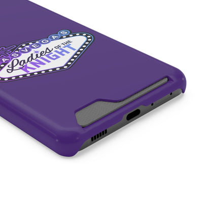 Phone Case Ladies Of The Knight Gradient Colors Phone Case With Card Holder, Purple