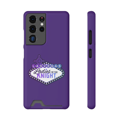 Phone Case Ladies Of The Knight Gradient Colors Phone Case With Card Holder, Purple