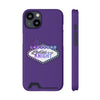 Phone Case Ladies Of The Knight Gradient Colors Phone Case With Card Holder, Purple