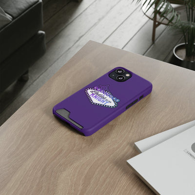 Phone Case Ladies Of The Knight Gradient Colors Phone Case With Card Holder, Purple