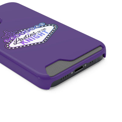 Phone Case Ladies Of The Knight Gradient Colors Phone Case With Card Holder, Purple