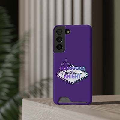 Phone Case Ladies Of The Knight Gradient Colors Phone Case With Card Holder, Purple