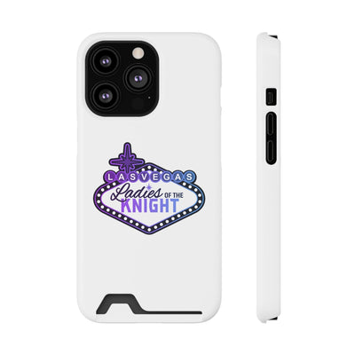 Phone Case Ladies Of The Knight Gradient Colors Phone Case With Card Holder, White
