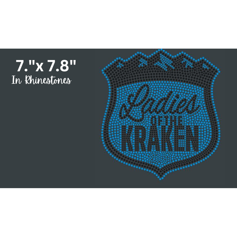 Ladies of the Kraken Bling Rhinestone Transfer