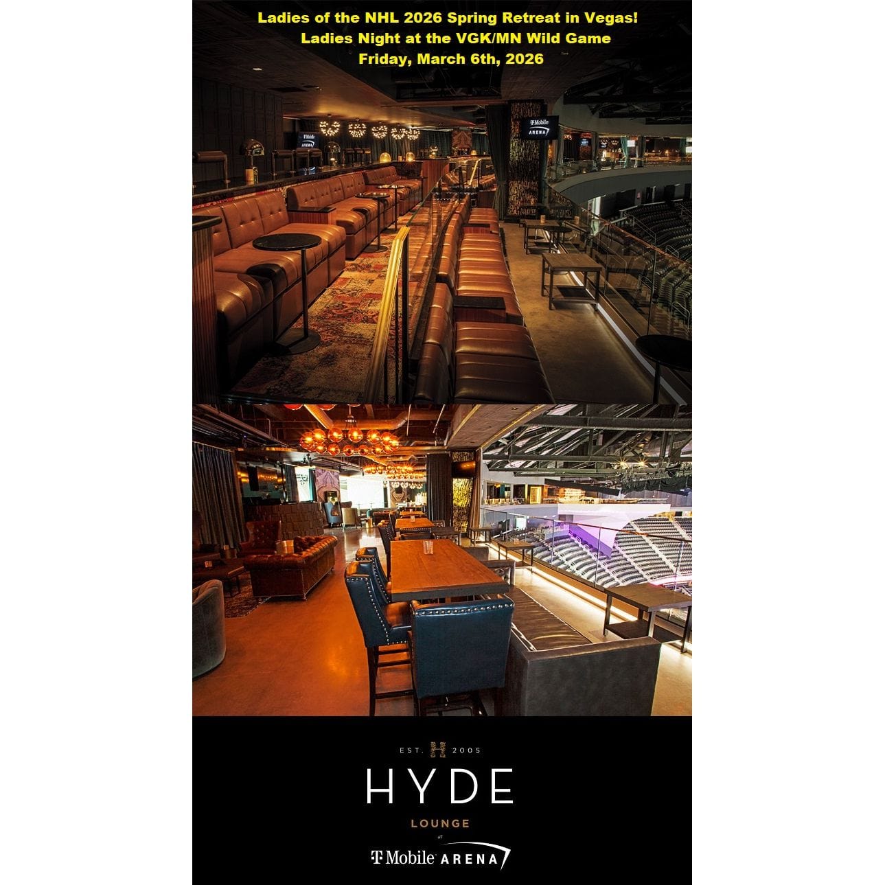 Ladies of the NHL 2026 Hyde Experience Ticket Purchase