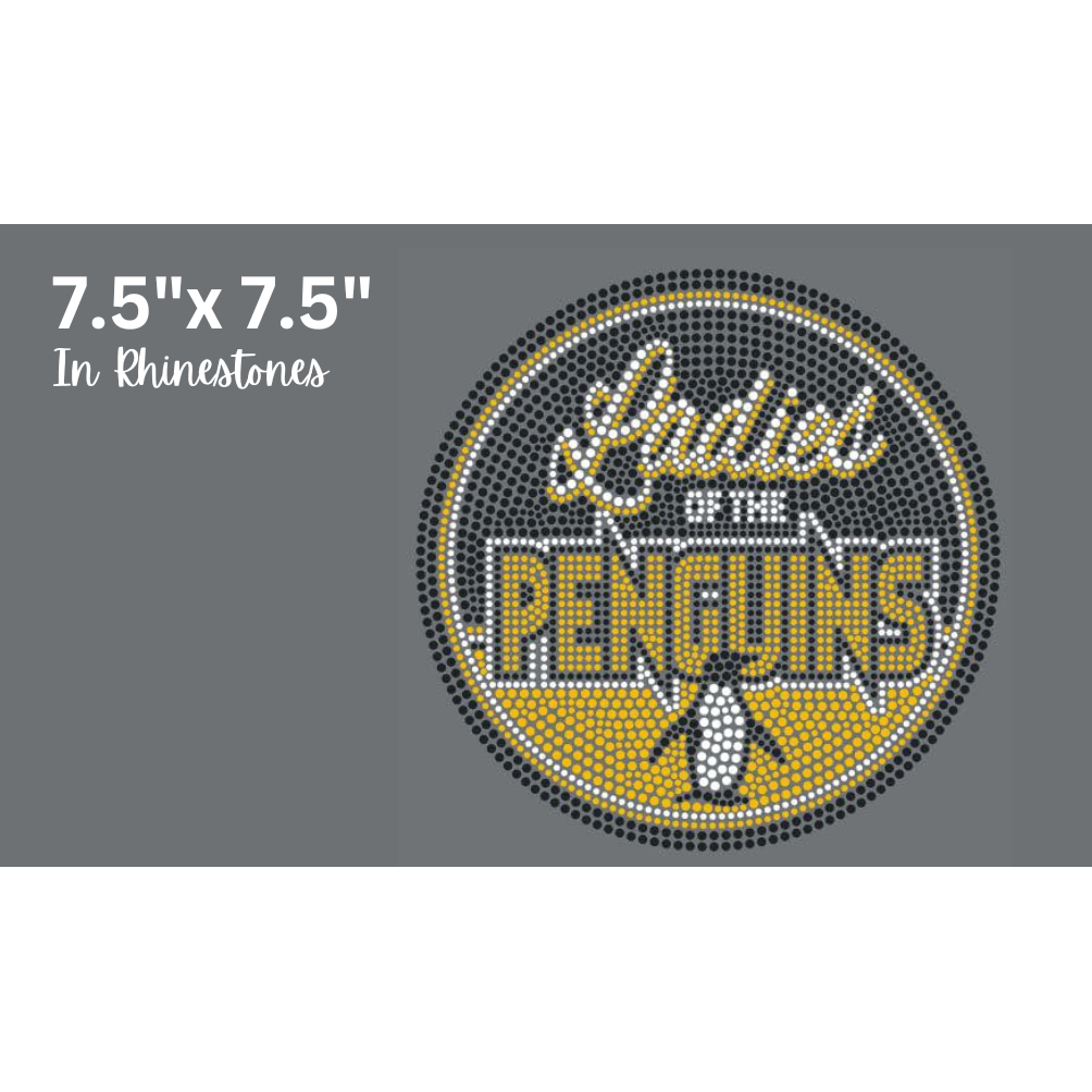 Ladies of the Penguins Bling Rhinestone Transfer