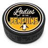 Ladies Of The Penguins Group Hockey Puck With 3D Texture