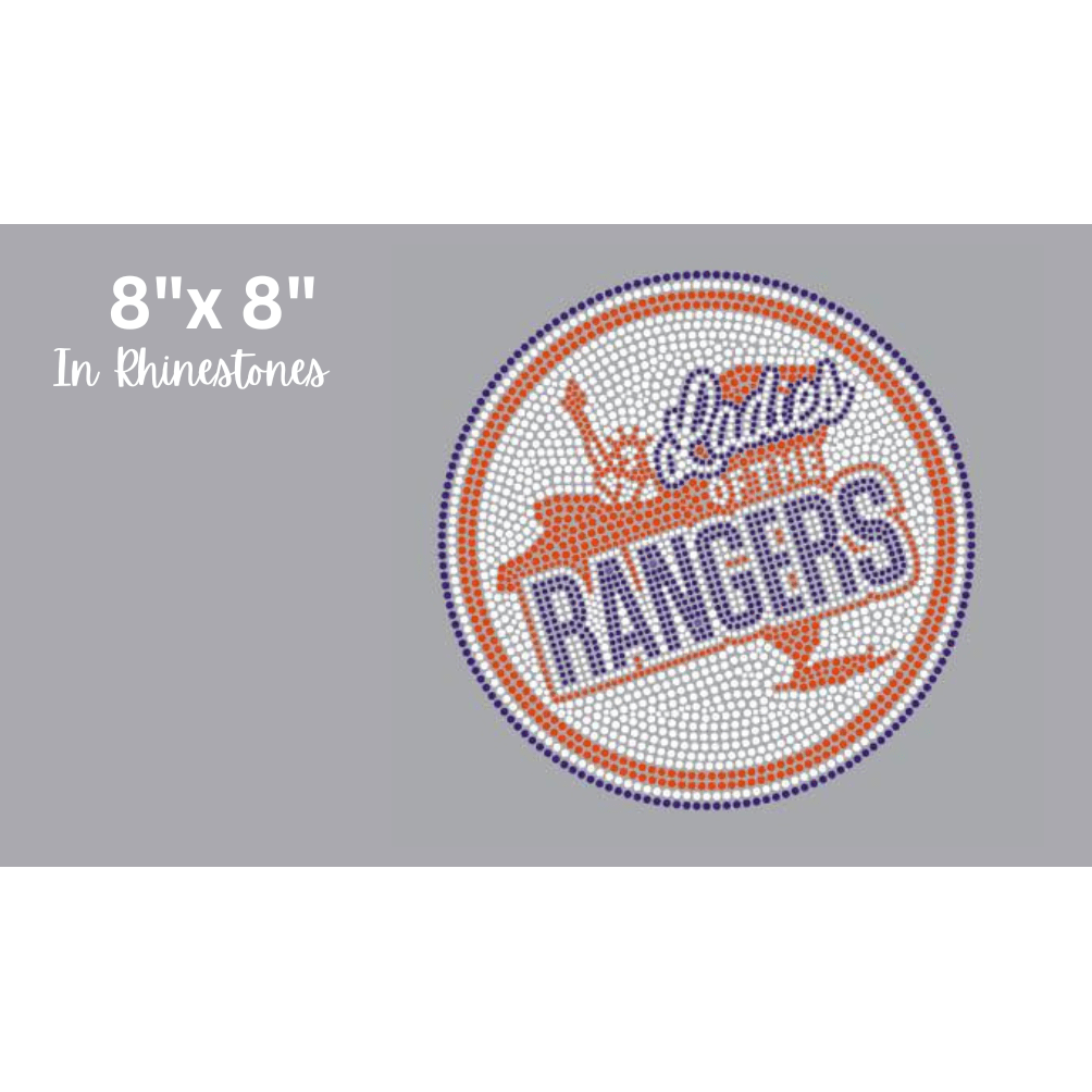 Ladies of the Rangers Bling Rhinestone Transfer