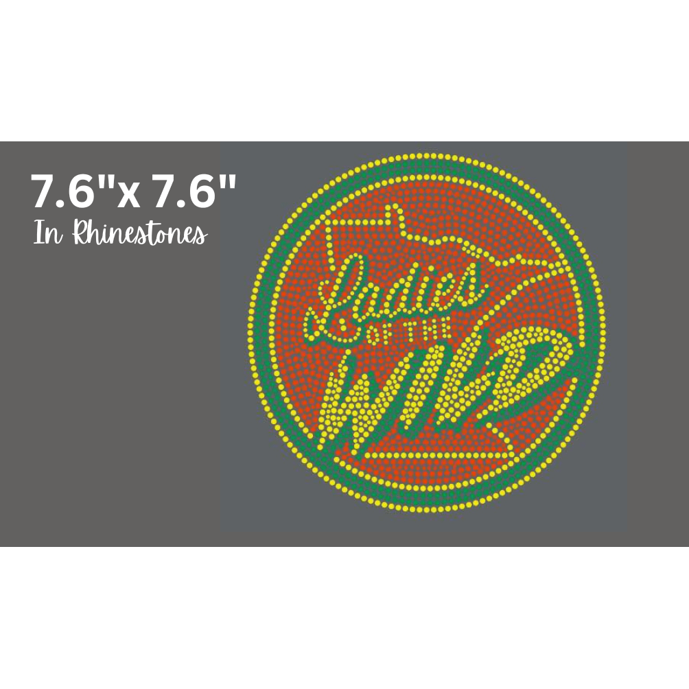 Ladies of the Wild Bling Rhinestone Transfer