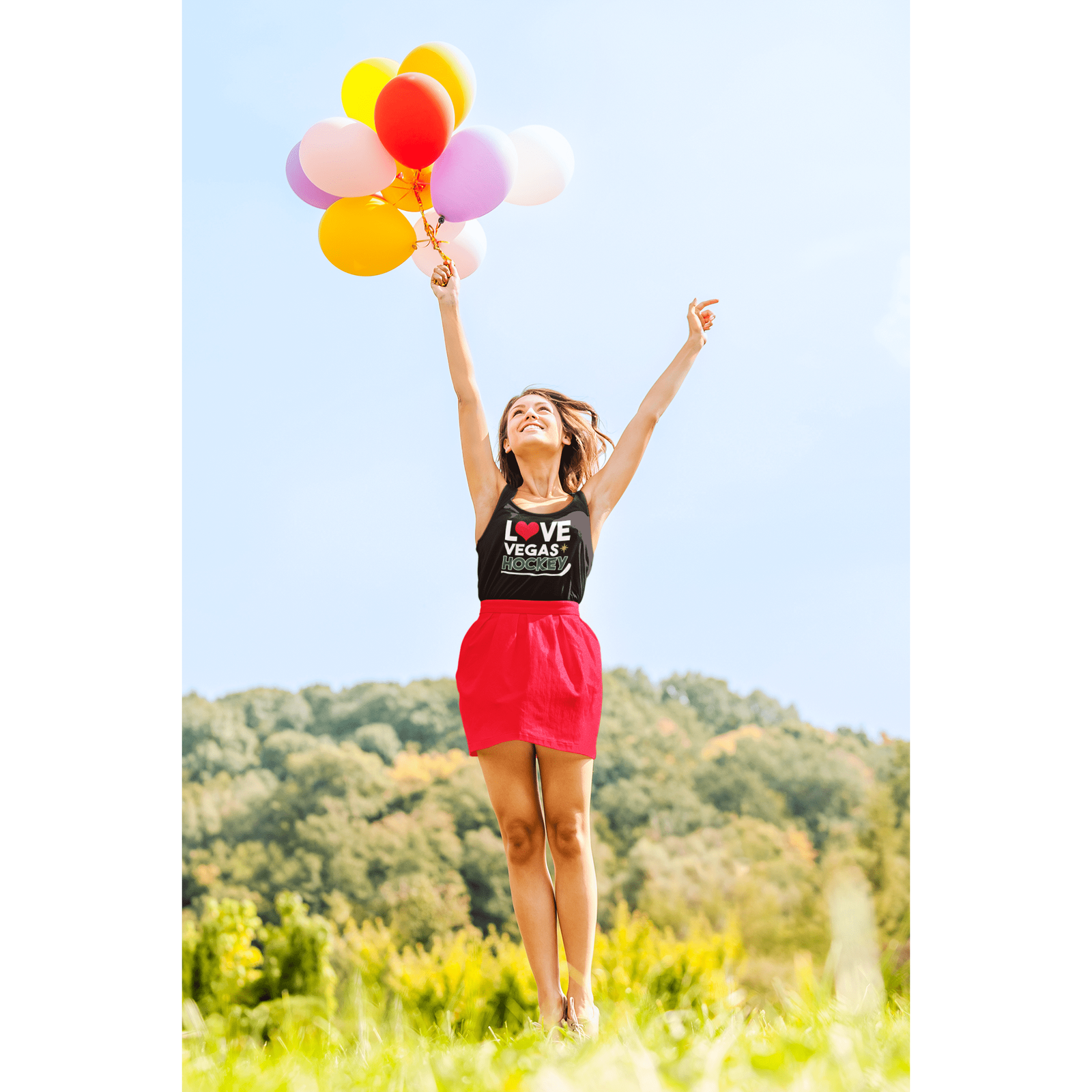 Tank Top "Love Vegas Hockey" Women's Ideal Racerback Tank Top