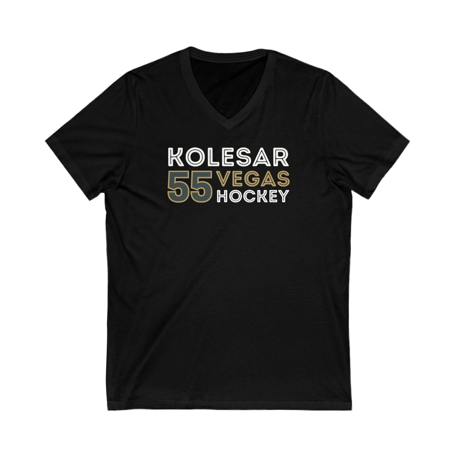 V-neck Kolesar 55 Vegas Hockey Grafitti Wall Design Unisex V-Neck Tee