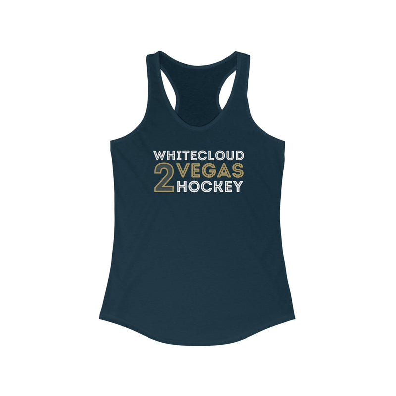 Tank Top Whitecloud 2 Vegas Hockey Grafitti Wall Design Women's Ideal Racerback Tank Top