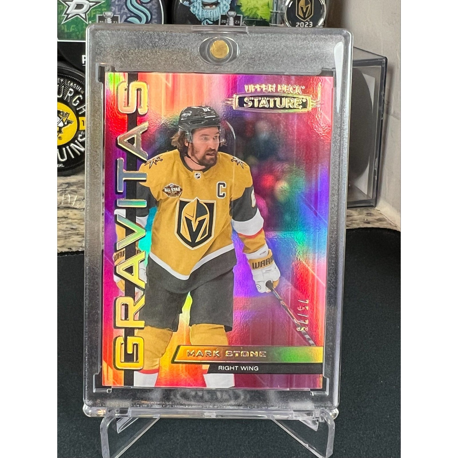 Hockey Cards Mark Stone Hockey Card Red Gravitas Variant /75