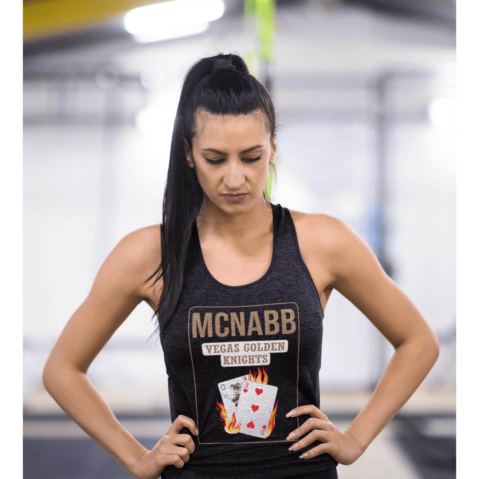 Tank Top McNabb 3 Poker Cards Women's Ideal Racerback Tank Top