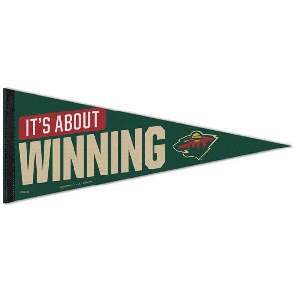 Minnesota Wild 2022 Stanley Cup Playoffs Team Slogan Premium Pennant, 12x30 Inch